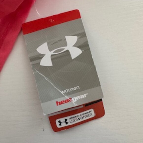 NWT Women's Under Armour Loose Fit Wounded Warrior Project Top, Salmon, XL - Picture 5 of 6
